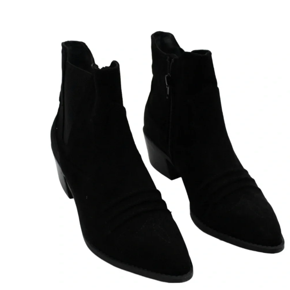 Carlos by Carlos Santana Montana Western Bootie, Black, Size 7.5, new in box